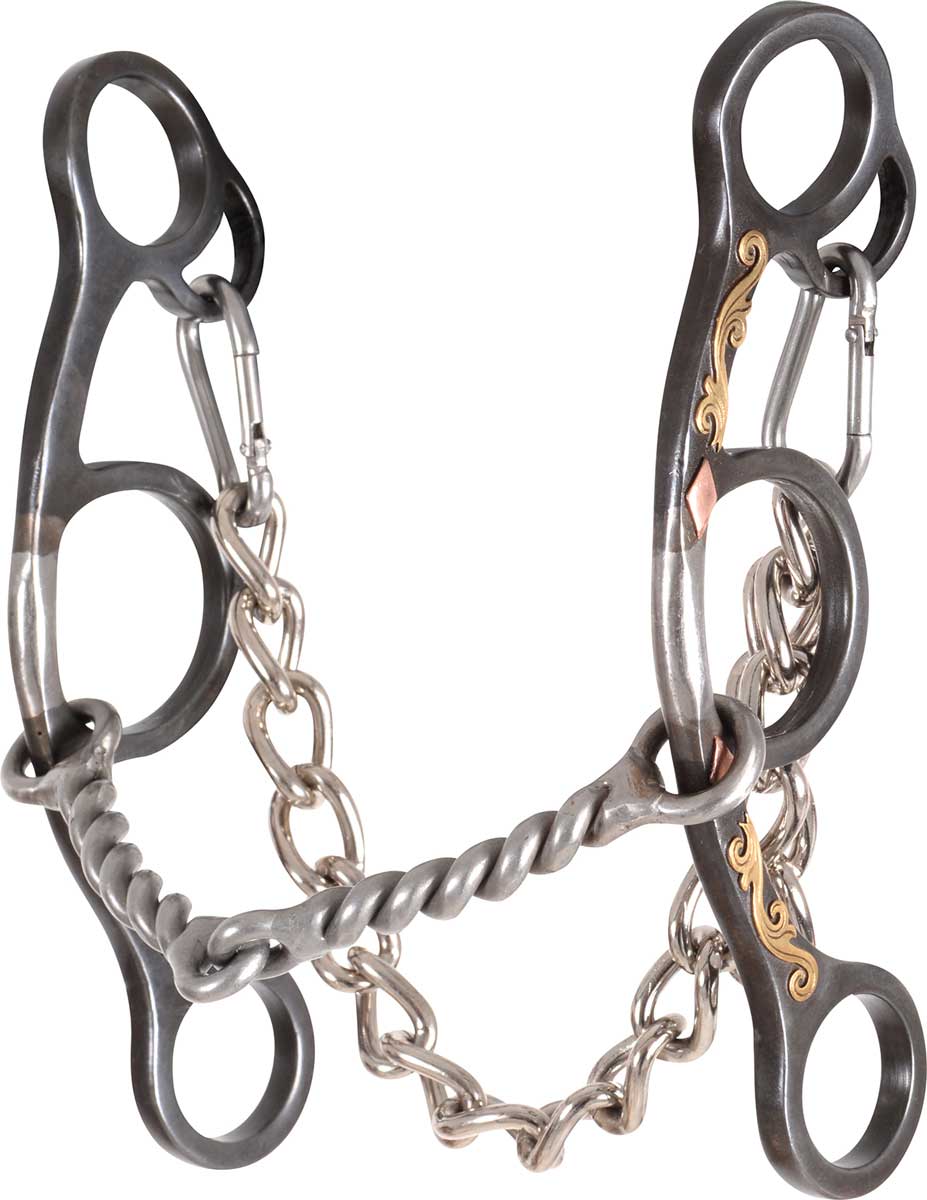 Sherry Cervi Diamond Short Shank Twisted Wire Snaffle Horse Bit Classic Equine General Bits Su