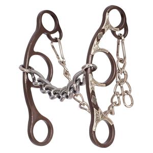 Diamond R Horse Bit Roper 8 Cheek 5 1/2 Large Chain Mouth Diamond R Horse Bit Roper 8 Cheek 5 1/2 Large Chain Mouth