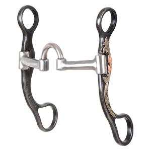 Floral Scroll Straight Shank Short Correction Horse Bit Item # 44785