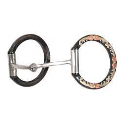 Floral Square Snaffle Horse Bit