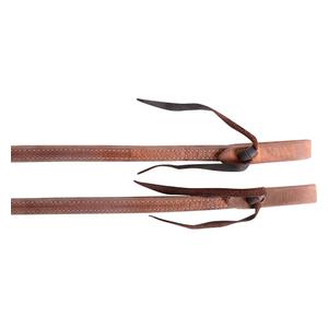 Split Horse Reins 5/8-in Thick Tied Ends with Double Stitched Heavy Harness and Latigo Item # 45058