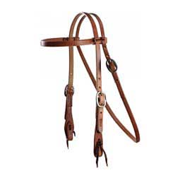 5/8" Cowboy Laced Browband Horse Headstall w/ Stainless Steel Hardware Item # 45483