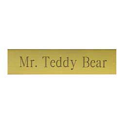 Engraved Brass Stall Plate Item # 45959