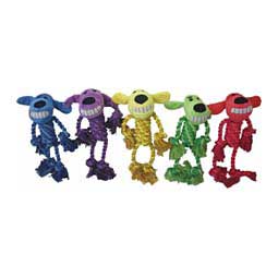 Loofa Rope Body and Plush Dog Toy Item # 47155