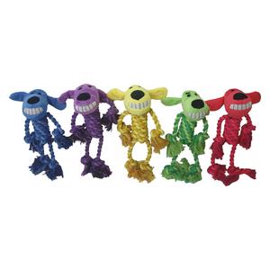 Loofa Rope Body and Plush Dog Toy Item # 47155