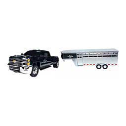 Chevrolet Silverado Dually Truck and Sundowner Trailer Toy Set Big Country Farm Toys