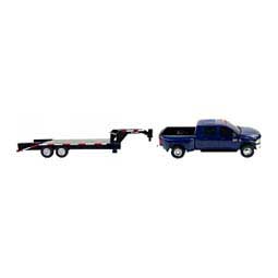 Ram 3500 Mega Cab Dually Truck and Flatbed Trailer Toy Set Item # 47331