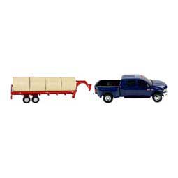 Ram 3500 Mega Cab Dually Truck, Hay Trailer and Hay Bales Toy Set Item # 47334
