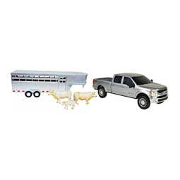 Ford F250 Truck, Sundowner Trailer, and Charolais Family Toy Set Item # 47339