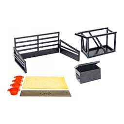 Show Cattle Accessories, Show box, Tie Rack, and Clipping Chute Toy Set Little Buster Toys