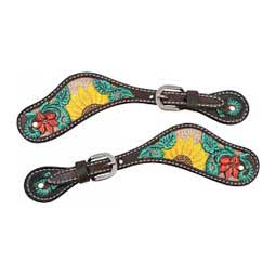 Rising Sunflower Womens Spur Straps  Circle Y