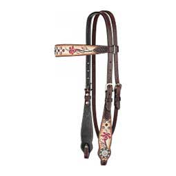 Fire Lily 5/8" Browband  Circle Y