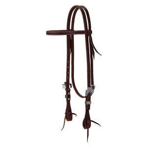 Working Tack 5/8-in Browband Horse Headstall with Rasp Hardware Design Item # 47622