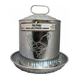 Poultry Free Range Galvanized Double Wall Drinker Harris Farms