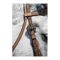 Copper Sunflower 5/8" Browband Item # 48692