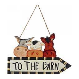 To The Barn Sign Wall Decor Item # 48811