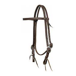Double and Stitched 5/8" Browband Headstall  Mustang Manufacturing
