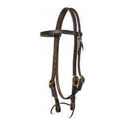 Harness Leather 5/8" Browband Headstall  Mustang Manufacturing