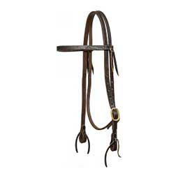 Harness Leather 5/8" Browband Headstall  Mustang Manufacturing