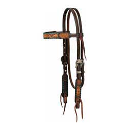 Floral Buckstitch Browband Headstall Item # 49736