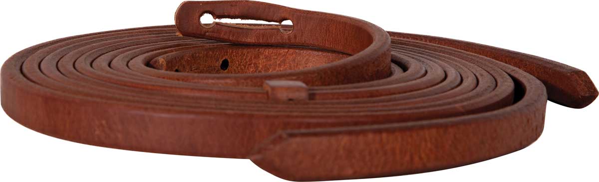 Extra Heavy Harness Split Reins - 1/2" X 8' Oil-Weighted Leather Reins For Horses