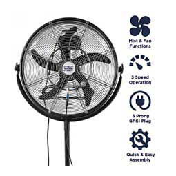 Maxx Air 20-in 3-Speed Outdoor Pedestal Fan with Misting Kit Item # 50198