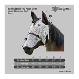 Yellowstone Horse Fly Mask with Ears and Nose Item # 50303