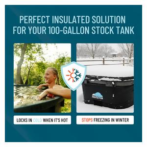 Oval 100 Gallon Stock Tank Insulated Slip Koozie Item # 50320