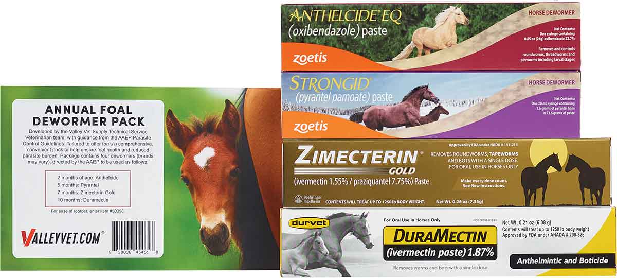 Valley Vet Annual Foal Dewormer Pack Valley Vet Supply Ivermectin