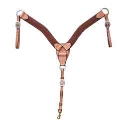 Contoured 2-in Bison Tan Horse Breast Collar Item # 50829