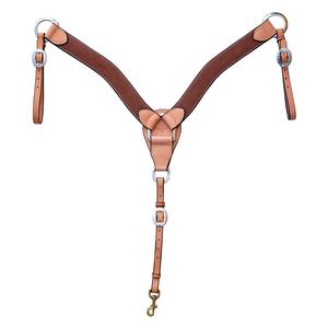 Contoured 2-in Bison Tan Horse Breast Collar Item # 50829