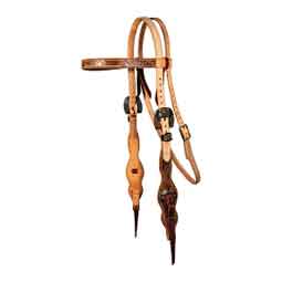 Quick Change 5/8-in Diamond Rough Out Browband Horse Headstall Item # 50844