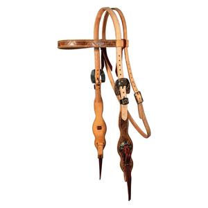 Quick Change 5/8-in Diamond Rough Out Browband Horse Headstall Item # 50844