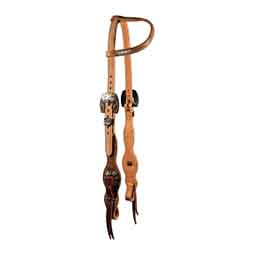 Quick Change 5/8-in One-Ear Diamond Rough Out Horse Headstall  Professional's Choice