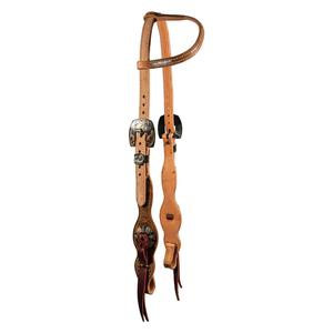 Quick Change 5/8-in One-Ear Diamond Rough Out Horse Headstall Item # 50847