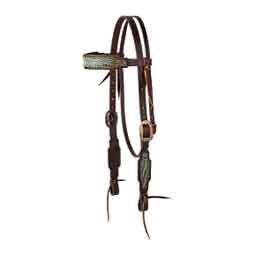 Turquoise Croc 3/4-in Browband Horse Headstall Item # 50884
