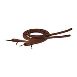 Weighted Tail Russet Leather Split Horse Reins Item # 50995