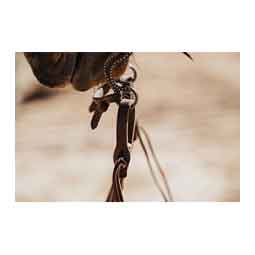 STS Ranch 5/8-in Harness Leather Split Horse Reins with Pineapple Knots Item # 52133