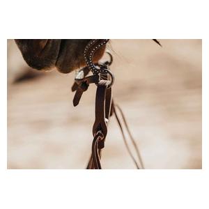STS Ranch 5/8-in Harness Leather Split Horse Reins with Pineapple Knots Item # 52133