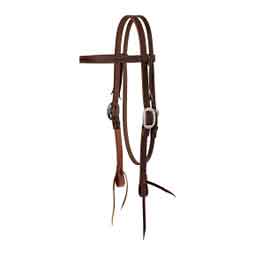STS Ranch 3/4-in Harness Leather Browband Horse Headstall Item # 52142