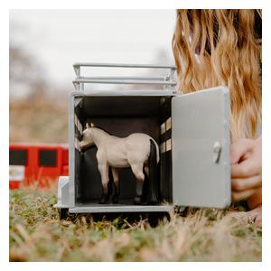 Little Buster Gooseneck Horse and Stock Combo Trailer Toy Item # 52773