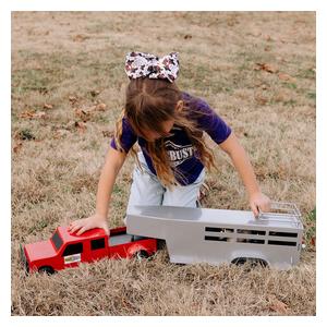 Little Buster Gooseneck Horse and Stock Combo Trailer Toy Item # 52773