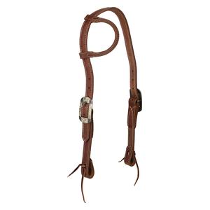 Contoured Sliding Ear Horse Headstall with 1-in Inlay Center Weaver Leather