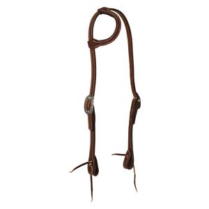 Basin Cowboy 5/8-in Leather Sliding Ear Horse Headstall Weaver Leather