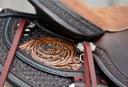 Horse saddle details Horse saddle details