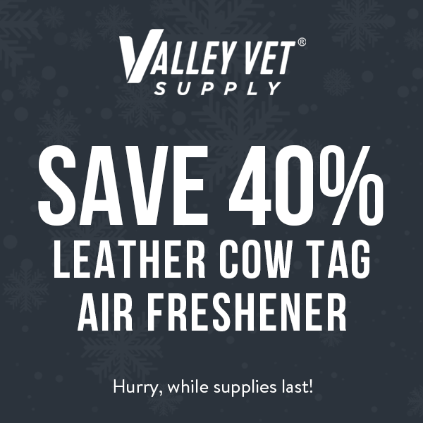 Save 40% Leather Cow Tag Air Freshener