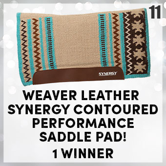 Weaver Leather Synergy Contoured Performance Saddle Pad - 1 winner
