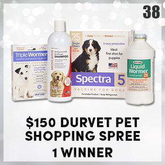 $150 Durvet Pet Shopping Spree - 1 winner