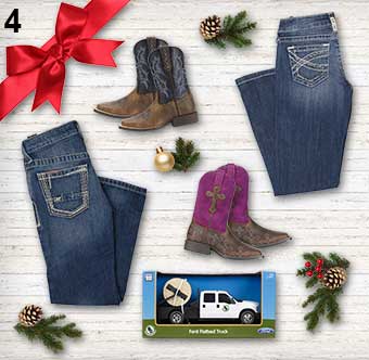 4 Ariat Kids Boots Jeans Gift Package