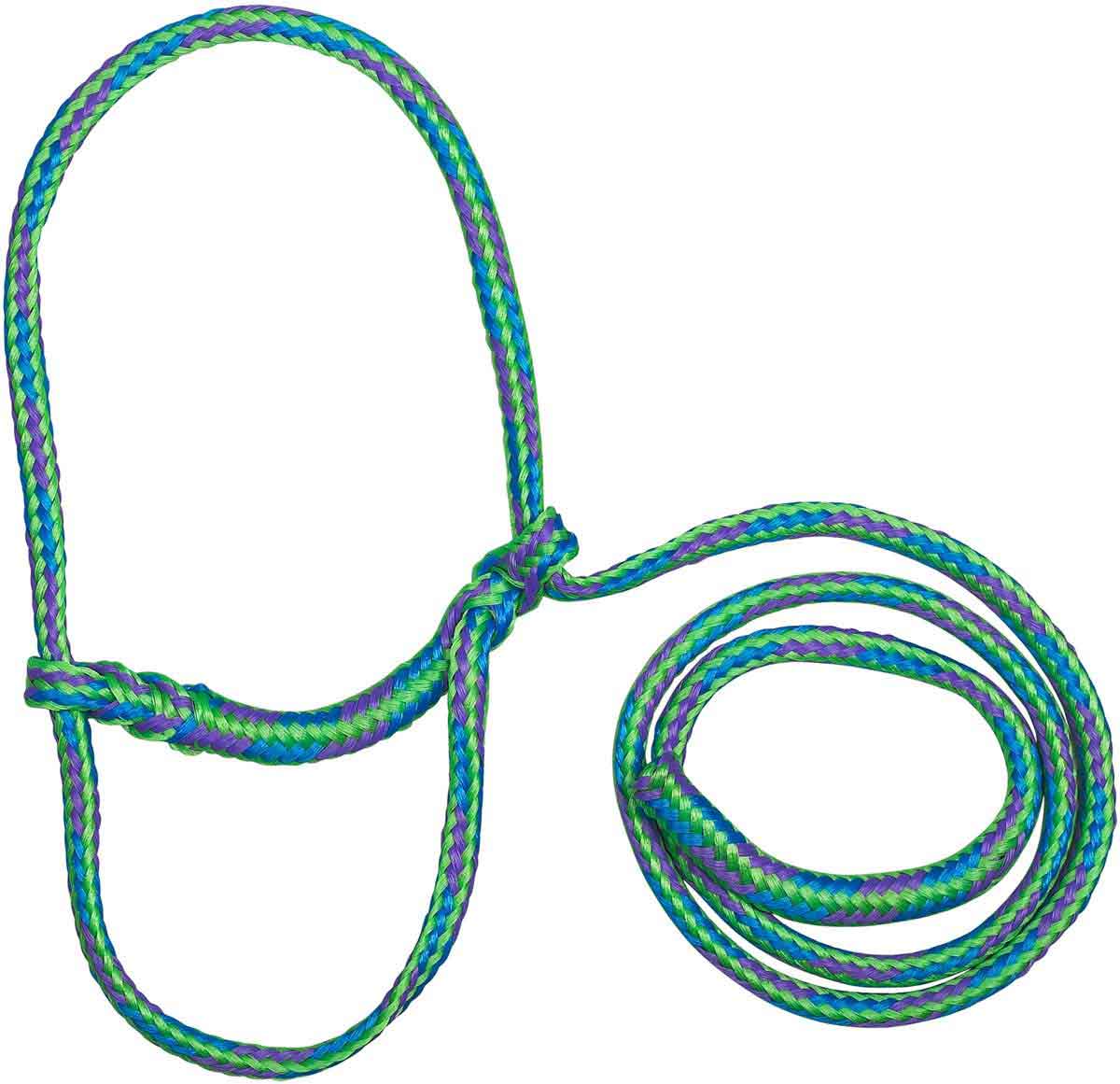 Poly Rope Sheep Halter Green/Blue/Purple Item 10012